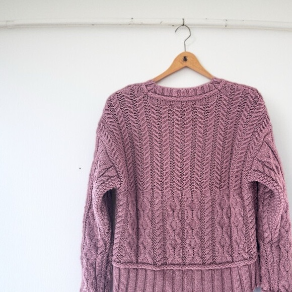 Lucky Brand Cable-Knit Crewneck Sweater Women’s Large Soft, Cozy, Classic Style - Picture 5 of 7